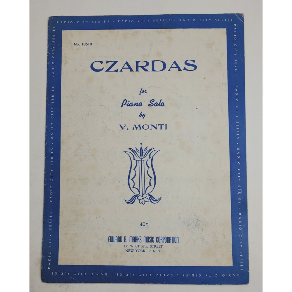 Czardas for piano solo by V. Monti Sheet Music - #SM3